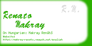 renato makray business card
