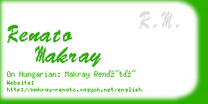renato makray business card